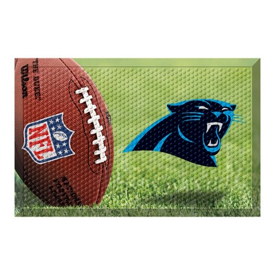 Fan Mats  LLC Carolina Panthers Rubber Scraper Door Mat Photo