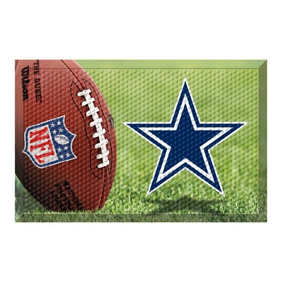 Fan Mats  LLC Dallas Cowboys Rubber Scraper Door Mat Photo