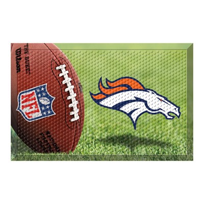 Fan Mats  LLC Denver Broncos Rubber Scraper Door Mat Photo