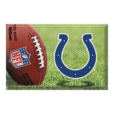 Fan Mats  LLC Indianapolis Colts Rubber Scraper Door Mat Photo