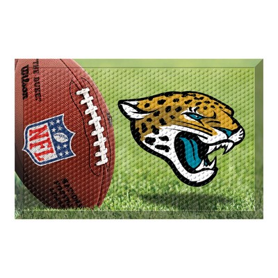 Fan Mats  LLC Jacksonville Jaguars Rubber Scraper Door Mat Photo