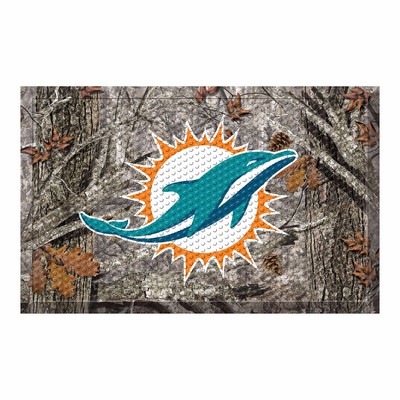 Fan Mats  LLC Miami Dolphins Camo Scraper Mat Camo