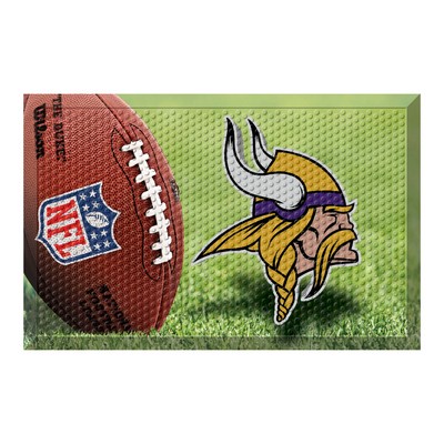 Fan Mats  LLC Minnesota Vikings Rubber Scraper Door Mat Photo
