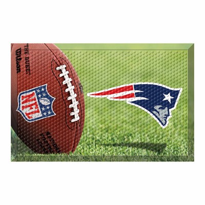 New England Patriots Scraper Mat Photo Fan Mats LLC New England Patriots Scraper Mat Photo