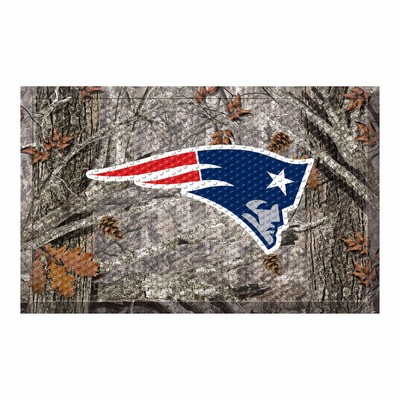 Fan Mats  LLC New England Patriots Camo Scraper Mat Camo