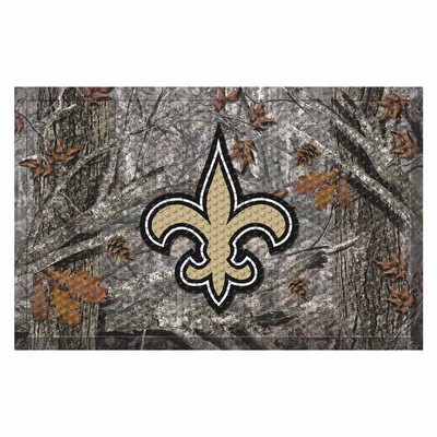 Fan Mats  LLC New Orleans Saints Camo Scraper Mat Camo