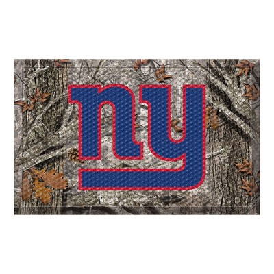 Fan Mats  LLC New York Giants Rubber Scraper Door Mat Camo Camo
