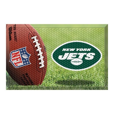 Fan Mats  LLC New York Jets Rubber Scraper Door Mat Photo