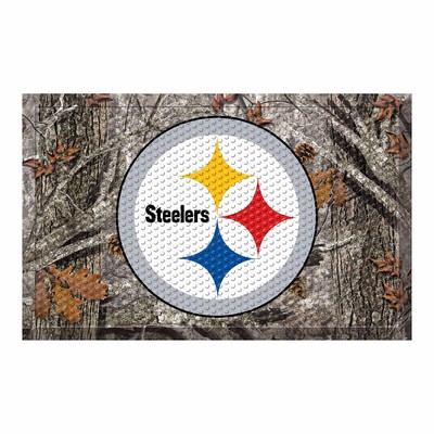 Fan Mats  LLC Pittsburgh Steelers Camo Scraper Mat Camo