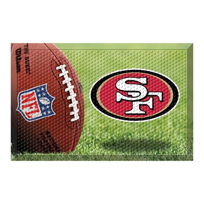 Fan Mats  LLC San Francisco 49ers Rubber Scraper Door Mat Photo