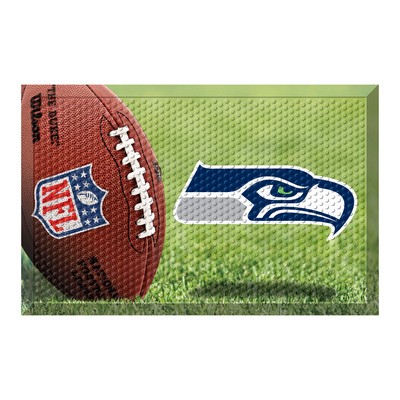 Fan Mats  LLC Seattle Seahawks Rubber Scraper Door Mat Photo