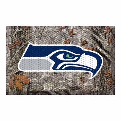 Fan Mats  LLC Seattle Seahawks Camo Scraper Mat Camo