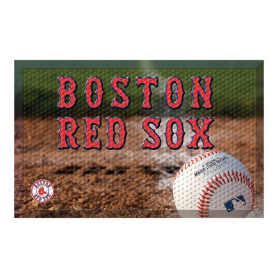 Fan Mats  LLC Boston Red Sox Rubber Scraper Door Mat Photo