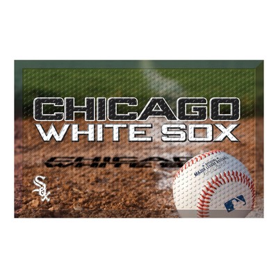 Fan Mats  LLC Chicago White Sox Rubber Scraper Door Mat Photo