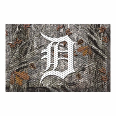 Fan Mats  LLC Detroit Tigers Camo Scraper Mat Camo
