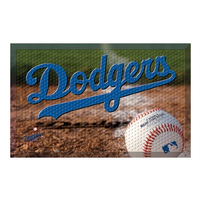 Fan Mats  LLC Los Angeles Dodgers Rubber Scraper Door Mat Photo