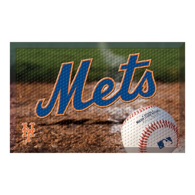 Fan Mats  LLC New York Mets Rubber Scraper Door Mat Photo