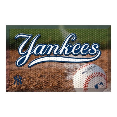 Fan Mats  LLC New York Yankees Rubber Scraper Door Mat Photo