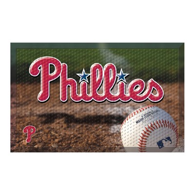 Fan Mats  LLC Philadelphia Phillies Rubber Scraper Door Mat Photo