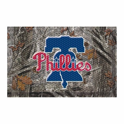 Fan Mats  LLC Philadelphia Phillies Camo Scraper Mat Camo