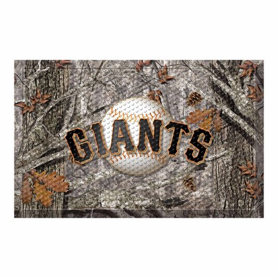 Fan Mats  LLC San Francisco Giants Camo Scraper Mat Camo