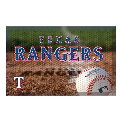 Fan Mats  LLC Texas Rangers Rubber Scraper Door Mat Photo