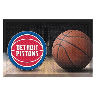 Fan Mats  LLC Detroit Pistons Rubber Scraper Door Mat Photo