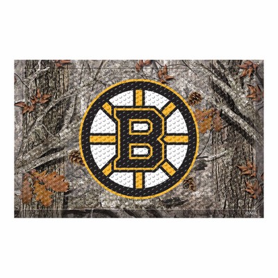 Fan Mats  LLC Boston Bruins Camo Scraper Mat Camo