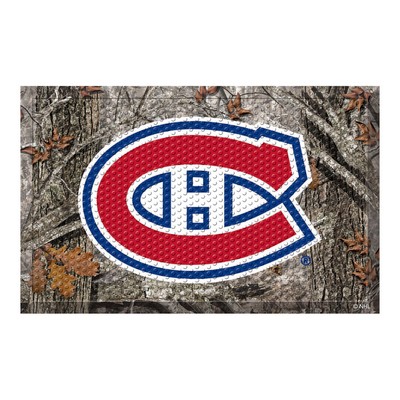 Fan Mats  LLC Montreal Canadiens Rubber Scraper Door Mat Camo Camo