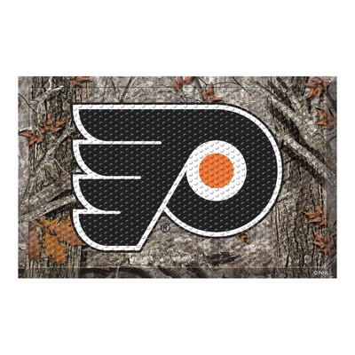 Fan Mats  LLC Philadelphia Flyers Rubber Scraper Door Mat Camo Camo