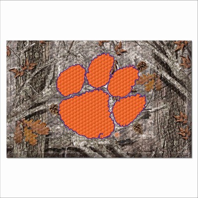 Fan Mats  LLC Clemson Tigers Camo Scraper Mat Camo