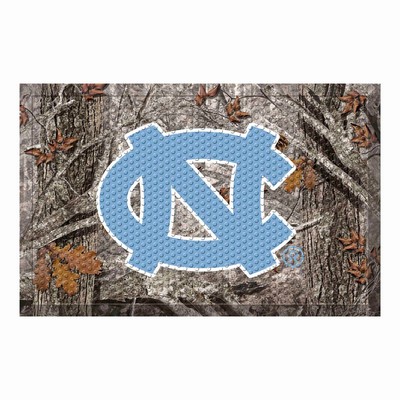 Fan Mats  LLC North Carolina Tar Heels Scraper Mat Camo