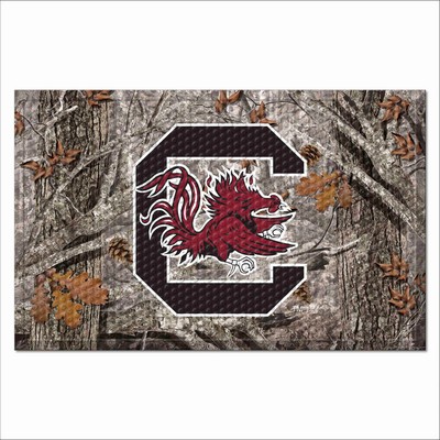 Fan Mats  LLC South Carolina Gamecocks Rubber Scraper Door Mat Camo Camo