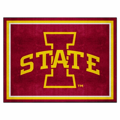 Fan Mats  LLC Iowa State Cyclones 8x10 Rug Red