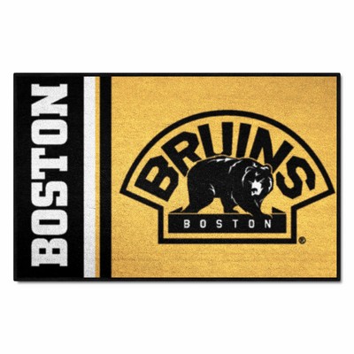 Fan Mats  LLC Boston Bruins Starter Mat Uniform Black