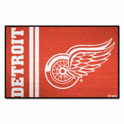 Fan Mats  LLC Detroit Red Wings Starter Mat Uniform Red
