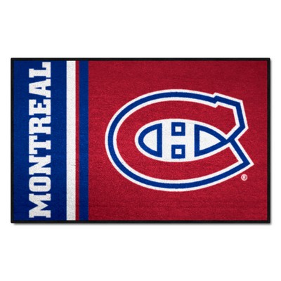 Fan Mats  LLC Montreal Canadiens Starter Mat Accent Rug - 19in. x 30in., Uniform Design Blue