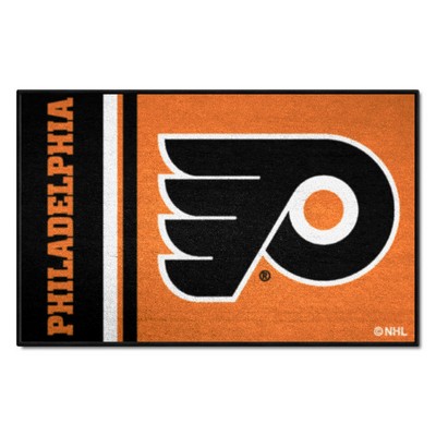 Fan Mats  LLC Philadelphia Flyers Starter Mat Accent Rug - 19in. x 30in., Uniform Design Orange