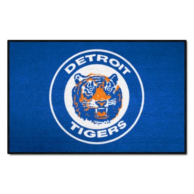 Fan Mats  LLC Detroit Tigers Starter Mat Retro Blue