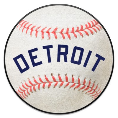 Fan Mats  LLC Detroit Tigers Baseball Rug - 27in. Diameter1964 White
