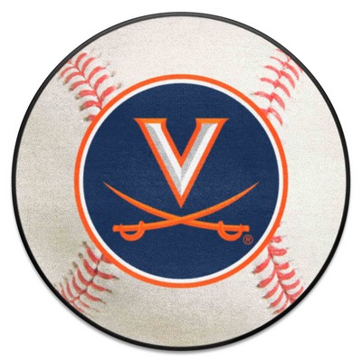 Fan Mats  LLC Virginia Cavaliers Baseball Mat White