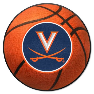 Fan Mats  LLC Virginia Cavaliers Basketball Mat Orange