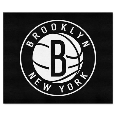 Fan Mats  LLC Brooklyn Nets Tailgater Rug - 5ft. x 6ft. Black