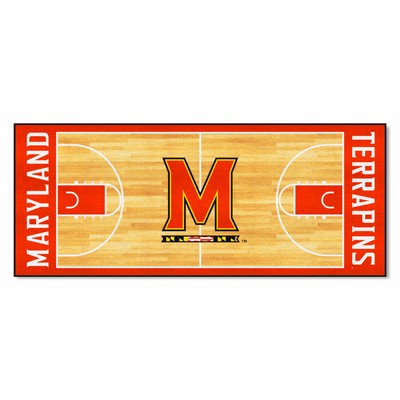 Fan Mats  LLC Maryland Terrapins NCAA Basketball Runner Red