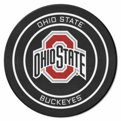 Fan Mats  LLC Ohio State Buckeyes Puck Mat Black