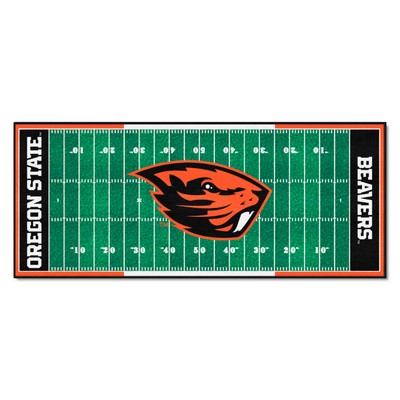 Fan Mats  LLC Oregon State Beavers Football Field Runner Green