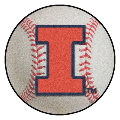 Fan Mats  LLC Illinois Illini Baseball Rug 