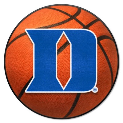 Fan Mats  LLC Duke Blue Devils Basketball Rug - 27in. Diameter, D Logo Orange