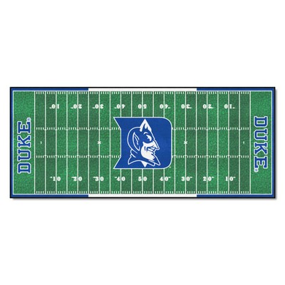 Fan Mats  LLC Duke Blue Devils Football Field Runner Green
