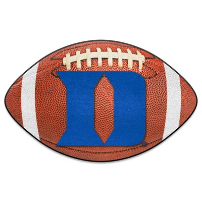 Fan Mats  LLC Duke Blue Devils Football Mat Brown